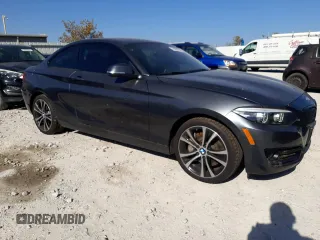 2021 BMW 2 Series 230i with VIN WBA2J1C01M7G97702, listed as a Copart auction lot 75096704 with 29,884 mi miles and Salvage Title. Bid and sale history available at carsss.com. Image 4.