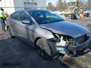 2020 Hyundai Elantra SE with VIN KMHD74LF1LU984434, listed as a IAAI auction lot 41754813 with 99,025 mi miles. Bid and sale history available at carsss.com. Image 1.