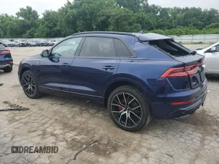 2019 Audi Q8 Premium Plus with VIN WA1EVAF16KD020627, listed as a Copart auction lot 59046315 with 43,305 mi miles and Salvage title. Bid and sale history available at DreamBid. Image 2.