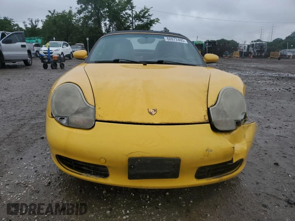 2002 Porsche Boxster with VIN WP0CA29802U623712, listed as a Copart auction lot 60972405 with 99,584 mi miles and Salvage title. Bid and sale history available at DreamBid. Image 5.