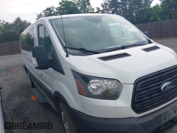 2019 Ford Transit Passenger XL with VIN 1FBZX2YM6KKA34848, listed as a IAAI auction lot 42263441 with 282,788 mi miles and . Bid and sale history available at DreamBid. Image 1.