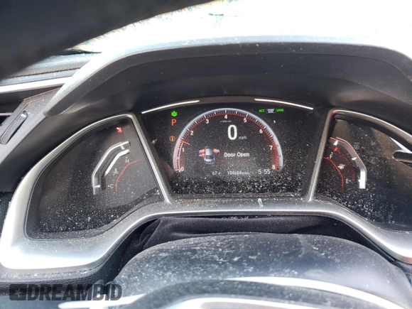 2019 Honda Civic Sport with VIN 2HGFC2F80KH521441, listed as a Copart auction lot 52235145 with 104,604 mi miles and Salvage title. Bid and sale history available at DreamBid. Image 9.