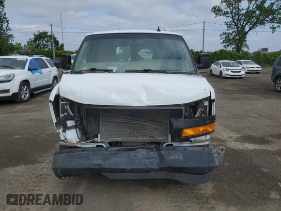 2018 Chevrolet Express Cargo with VIN 1GCWGAFP9J1241003, listed as a Copart auction lot 58662385 with Not provided miles and Salvage title. Bid and sale history available at DreamBid. Image 5.