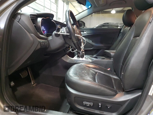 2015 Kia Optima SX with VIN 5XXGR4A73FG372561, listed as a Copart auction lot 59552575 with 144,546 mi miles and Salvage title. Bid and sale history available at DreamBid. Image 7.