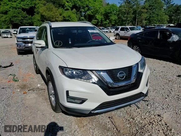 2017 Nissan Rogue SV with VIN JN8AT2MT5HW405487, listed as a Copart auction lot 52342335 with 34,959 mi miles and Salvage Title. Bid and sale history available at carsss.com. Image 12.