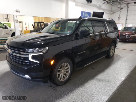 2021 Chevrolet Suburban LT with VIN 1GNSKCKD0MR179833, listed as a Copart auction lot 52454765 with 95,989 mi miles and Clean Title. Bid and sale history available at carsss.com. Image 1.