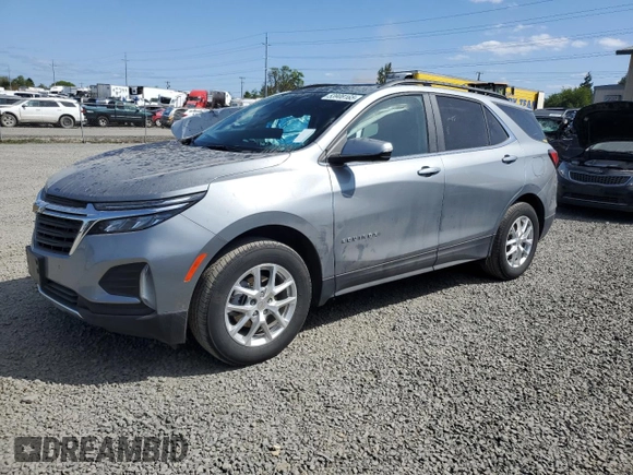 2024 Chevrolet Equinox LT with VIN 3GNAXUEG0RL326949, listed as a Copart auction lot 53908165 with 14,857 mi miles and Salvage Title. Bid and sale history available at carsss.com. Image 1.