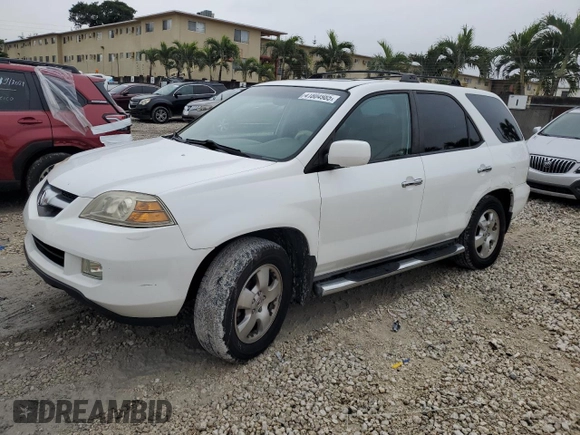 2005 Acura MDX with VIN 2HNYD18215H535581, listed as a Copart auction lot 41804985 with 183,248 mi miles and Salvage Title. Bid and sale history available at carsss.com. Image 1.