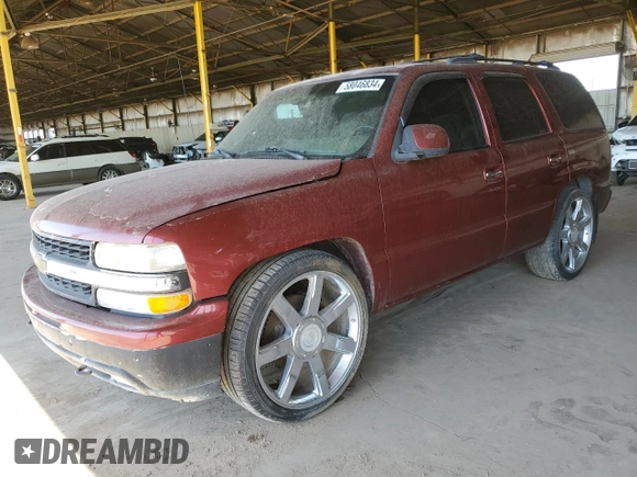 2002 Chevrolet Tahoe LS z VIN 1GNEC13Z52R210208, wystawiony jako Copart lot #58046834 z przebiegiem 228 365 mil mil oraz Czysty tytuł • Clean title. Historia ofert i sprzedaży dostępna na DreamBid. Obrazek 1.