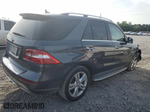 2015 Mercedes-Benz M 350 with VIN 4JGDA5JB1FA492984, listed as a Copart auction lot 57091915 with 91,896 mi miles and Salvage title. Bid and sale history available at DreamBid. Image 3.