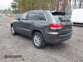 2021 Jeep Grand Cherokee Laredo X with VIN 1C4RJFAG6MC703691, listed as a IAAI auction lot 41655340 with 53,300 mi miles and . Bid and sale history available at DreamBid. Image 3.