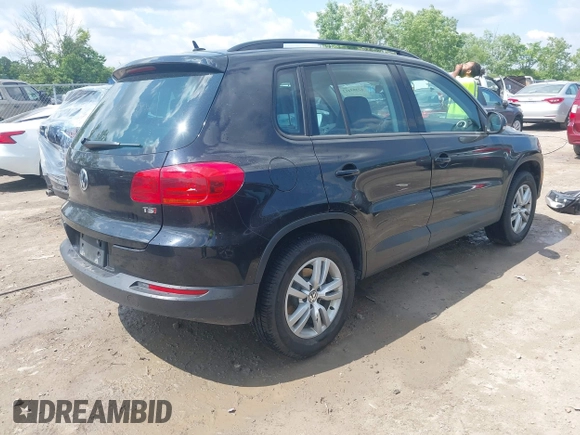 2016 Volkswagen Tiguan S with VIN WVGAV7AX9GW525250, listed as a IAAI auction lot 42393412 with 154,919 mi miles and . Bid and sale history available at DreamBid. Image 4.