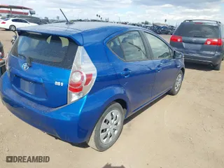 2013 Toyota Prius c One with VIN JTDKDTB39D1039272, listed as a IAAI auction lot 41599306 with 102,382 mi miles. Bid and sale history available at carsss.com. Image 4.