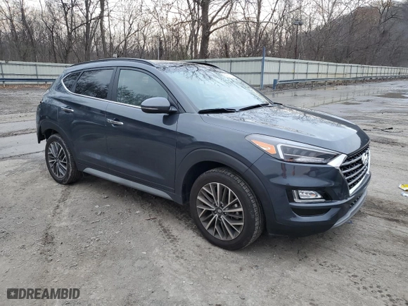 2021 Hyundai Tucson Limited with VIN KM8J3CAL3MU387692, listed as a Copart auction lot 80931304 with 25,583 mi miles and Salvage Title. Bid and sale history available at carsss.com. Image 4.