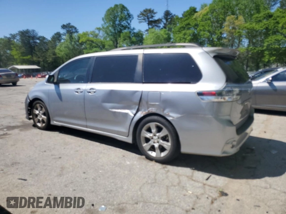 2012 Toyota Sienna SE with VIN 5TDXK3DC7CS239254, listed as a Copart auction lot 53244725 with 134,669 mi miles and Clean Title. Bid and sale history available at carsss.com. Image 2.