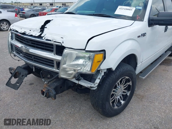 2010 Ford F-150 XL with VIN 1FTEW1C80AKE48904, listed as a IAAI auction lot 42110005 with 255,883 mi miles. Bid and sale history available at carsss.com. Image 6.
