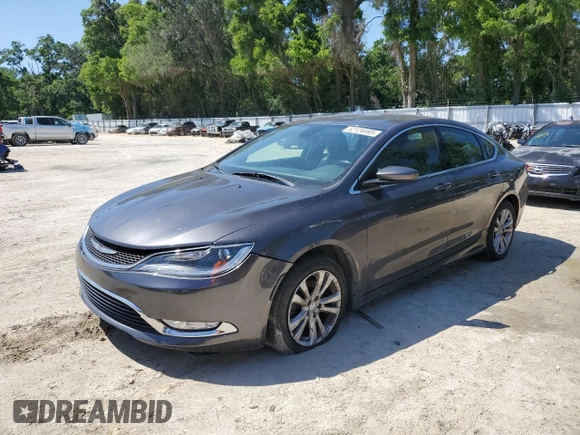 2015 Chrysler 200 Limited with VIN 1C3CCCAG7FN714323, listed as a Copart auction lot 52124485 with 138,728 mi miles and Clean Title. Bid and sale history available at carsss.com. Image 1.