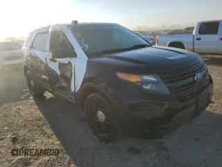 2014 Ford Utility Police Interceptor with VIN 1FM5K8AR7EGC26025, listed as a Copart auction lot 73310774 with 122,681 mi miles and Salvage Title. Bid and sale history available at carsss.com. Image 4.