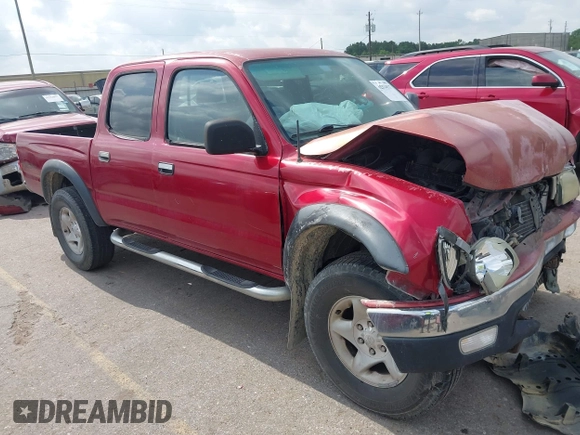 2004 Toyota Tacoma PreRunner with VIN 5TEGN92N34Z351987, listed as a IAAI auction lot 42314937 with 267,565 mi miles and . Bid and sale history available at DreamBid. Image 1.