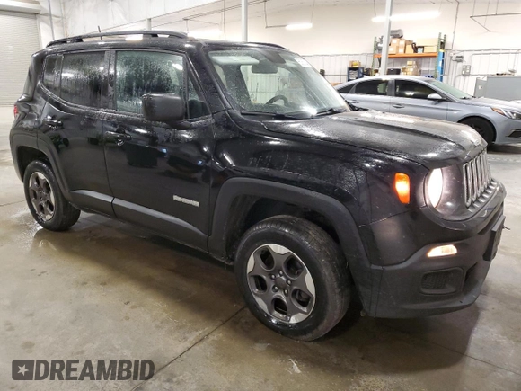 2017 Jeep Renegade Sport z VIN ZACCJBAB2HPF11236, wystawiony jako Copart lot #60853545 z przebiegiem 142 201 mil mil oraz Szkoda całkowita • Salvage title. Historia ofert i sprzedaży dostępna na DreamBid. Obrazek 4.