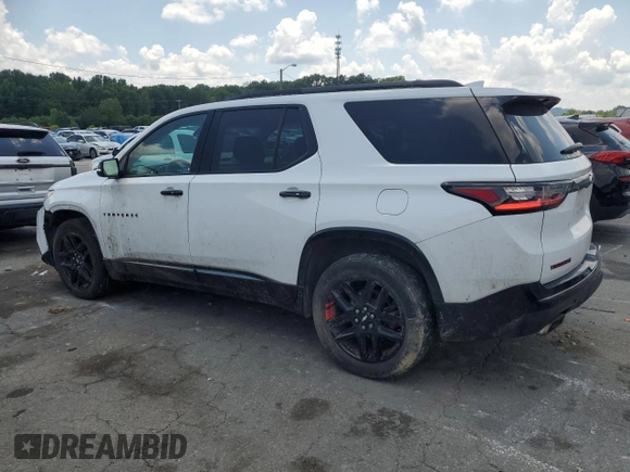 2018 Chevrolet Traverse Premier with VIN 1GNERKKW1JJ112530, listed as a Copart auction lot 66320095 with 126,421 mi miles and Salvage title. Bid and sale history available at DreamBid. Image 2.