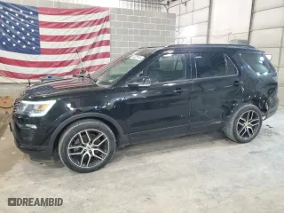 2019 Ford Explorer Sport with VIN 1FM5K8GT0KGB50730, listed as a Copart auction lot 44422915 with 80,257 mi miles and Salvage Title. Bid and sale history available at carsss.com. Image 1.