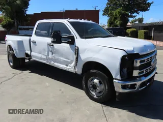 2024 Ford F-350 XL with VIN 1FT8W3DT5REC30446, listed as a Copart auction lot 47858355 with 23,261 mi miles and Salvage Title. Bid and sale history available at DreamBid. Image 1.