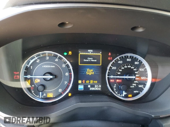 2022 Subaru Ascent Touring with VIN 4S4WMARD7N3436422, listed as a Copart auction lot 55336895 with 39,630 mi miles and Non repairable. Bid and sale history available at DreamBid. Image 9.