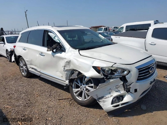 2015 Infiniti QX60 with VIN 5N1AL0MN7FC522984, listed as a IAAI auction lot 40033598 with 142,976 mi miles. Bid and sale history available at carsss.com. Image 1.