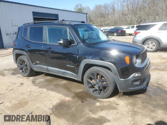 2017 Jeep Renegade Altitude with VIN ZACCJABH3HPE93665, listed as a Copart auction lot 48700355 with 110,218 mi miles and Salvage title. Bid and sale history available at DreamBid. Image 4.