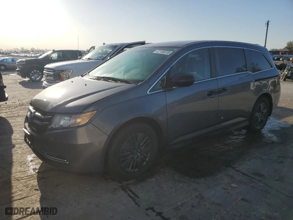 2014 Honda Odyssey LX with VIN 5FNRL5H21EB096912, listed as a Copart auction lot 52188315 with 223,172 mi miles and Clean Title. Bid and sale history available at carsss.com. Image 1.