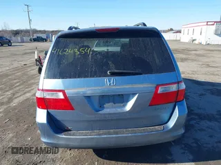 2005 Honda Odyssey EX-L with VIN 5FNRL38765B076591, listed as a IAAI auction lot 41624354 with 172,698 mi miles and . Bid and sale history available at DreamBid. Image 15.