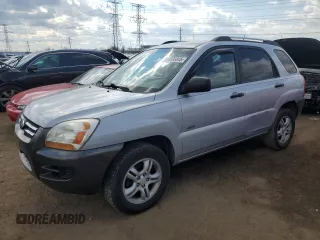 2008 Kia Sportage LX with VIN KNDJE723287466957, listed as a Copart auction lot 50590645 with 196,647 mi miles and Salvage Title. Bid and sale history available at carsss.com. Image 1.