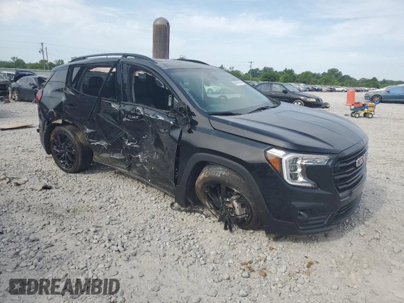 2024 GMC Terrain SLT with VIN 3GKALVEG6RL203641, listed as a Copart auction lot 53974855 with 37,997 mi miles and Salvage title. Bid and sale history available at DreamBid. Image 4.