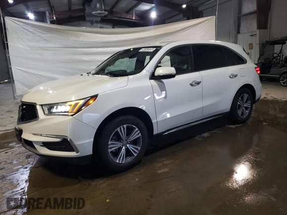 2019 Acura MDX with VIN 5J8YD4H33KL033624, listed as a Copart auction lot 43634645 with 41,310 mi miles and Salvage Title. Bid and sale history available at carsss.com. Image 1.