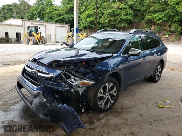 2022 Subaru Outback Touring with VIN 4S4BTAPC8N3196874, listed as a Copart auction lot 56308165 with 44,463 mi miles and Salvage title. Bid and sale history available at DreamBid. Image 1.