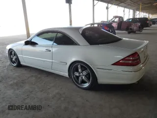 2002 Mercedes-Benz CL with VIN WDBPJ75J12A029458, listed as a Copart auction lot 62533744 with 119,607 mi miles and Salvage Title. Bid and sale history available at carsss.com. Image 2.