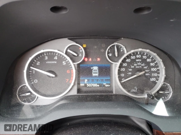 2017 Toyota Tundra Limited z VIN 5TFHW5F10HX595899, wystawiony jako Copart lot #56915095 z przebiegiem 50 700 mil mil oraz Czysty tytuł • Clean title. Historia ofert i sprzedaży dostępna na DreamBid. Obrazek 9.