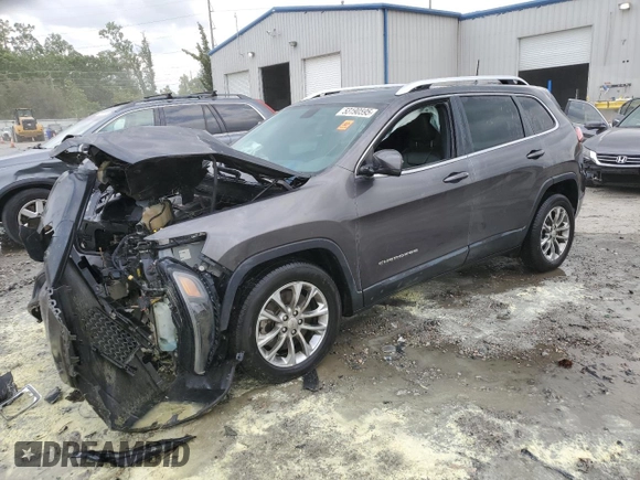 2020 Jeep Cherokee Latitude Plus with VIN 1C4PJLLB2LD528551, listed as a Copart auction lot 53190595 with 89,188 mi miles and Salvage title. Bid and sale history available at DreamBid. Image 1.