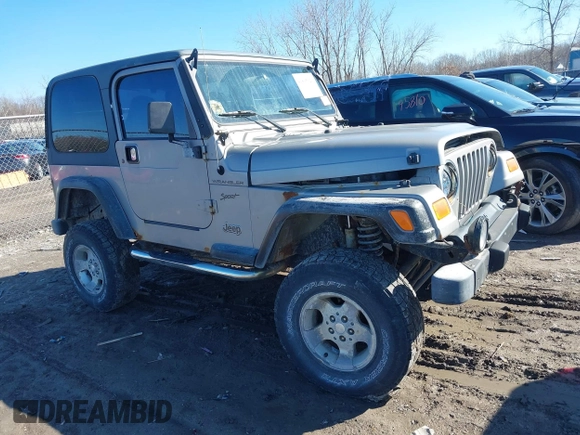 2002 Jeep Wrangler Sport with VIN 1J4FA49SX2P732367, listed as a IAAI auction lot 41805923 with 204,757 mi miles. Bid and sale history available at carsss.com. Image 13.