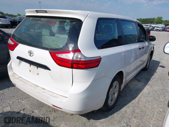 2017 Toyota Sienna L z VIN 5TDZZ3DC2HS791742, wystawiony jako IAAI lot #42254128 z przebiegiem 236 332 mil mil oraz . Historia ofert i sprzedaży dostępna na DreamBid. Obrazek 4.