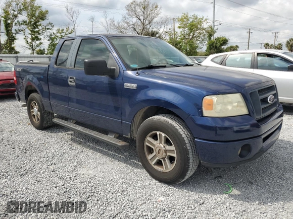 2008 Ford F-150 STX with VIN 1FTRX12W68FB55946, listed as a Copart auction lot 50405005 with 126,841 mi miles and Clean Title. Bid and sale history available at carsss.com. Image 4.