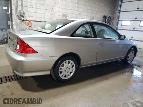 2004 Honda Civic LX z VIN 1HGEM22574L042699, wystawiony jako Copart lot #56596165 z przebiegiem 77 198 mil mil oraz Czysty tytuł • Clean title. Historia ofert i sprzedaży dostępna na DreamBid. Obrazek 3.