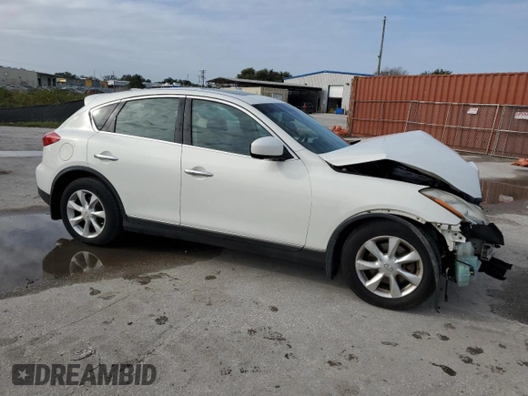 2010 Infiniti EX Journey with VIN JN1AJ0HR6AM752786, listed as a Copart auction lot 74788834 with 183,219 mi miles and Salvage Title. Bid and sale history available at carsss.com. Image 4.