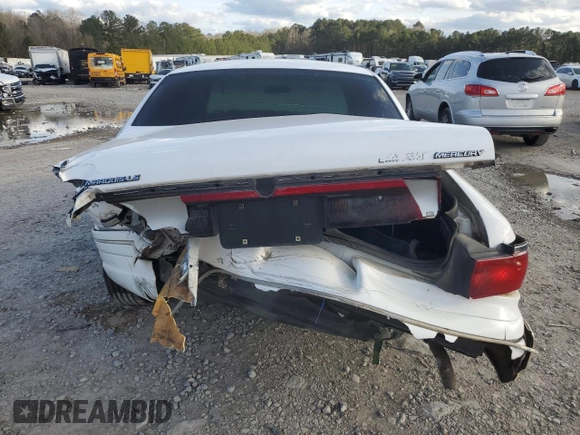 1997 Mercury Grand Marquis LS with VIN 2MELM75W6VX626800, listed as a Copart auction lot 48262195 with 189,556 mi miles and Salvage Title. Bid and sale history available at DreamBid. Image 6.