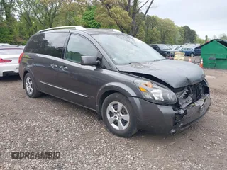 2007 Nissan Quest SL z VIN 5N1BV28U47N137545, wystawiony jako IAAI lot #42204553 z przebiegiem 146 414 mil mil oraz . Historia ofert i sprzedaży dostępna na DreamBid. Obrazek 1.