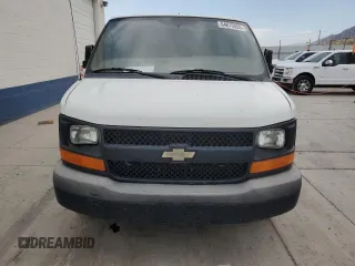 2012 Chevrolet Express Cargo z VIN 1GCWGFCAXC1177408, wystawiony jako Copart lot #64615955 z przebiegiem Nie podano mil oraz Czysty tytuł • Clean title. Historia ofert i sprzedaży dostępna na DreamBid. Obrazek 5.