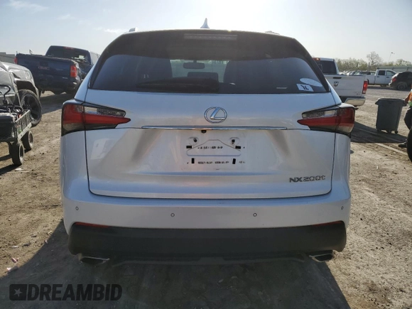 2016 Lexus NX 200t with VIN JTJBARBZ4G2087905, listed as a Copart auction lot 52362445 with 65,212 mi miles and Salvage Title. Bid and sale history available at DreamBid. Image 6.