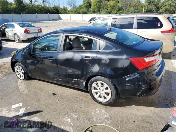 2014 Kia Rio LX with VIN KNADM4A35E6403608, listed as a Copart auction lot 72610344 with 114,585 mi miles and Non Repairable. Bid and sale history available at DreamBid. Image 2.