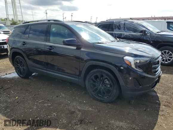2020 GMC Terrain SLE with VIN 3GKALMEV5LL330543, listed as a Copart auction lot 58581675 with 79,832 mi miles and Salvage title. Bid and sale history available at DreamBid. Image 4.